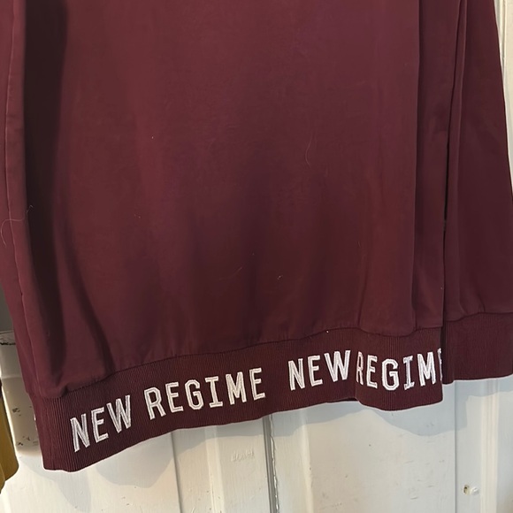 Red Crewneck Sweater with Ribbed Collar - Picture 4 of 16